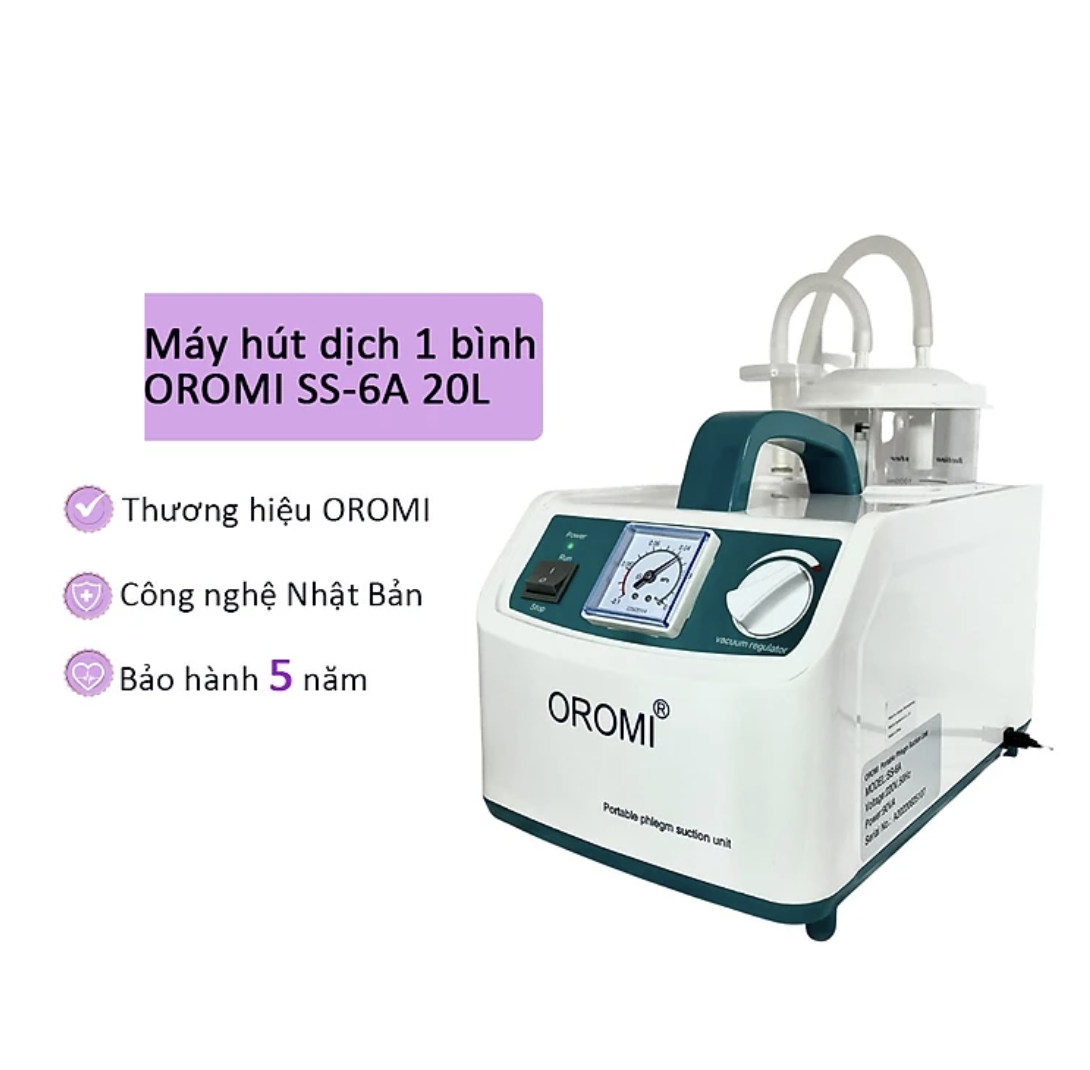 MÁY HÚT DỊCH OROMI 1 BÌNH SS-6A (20L)