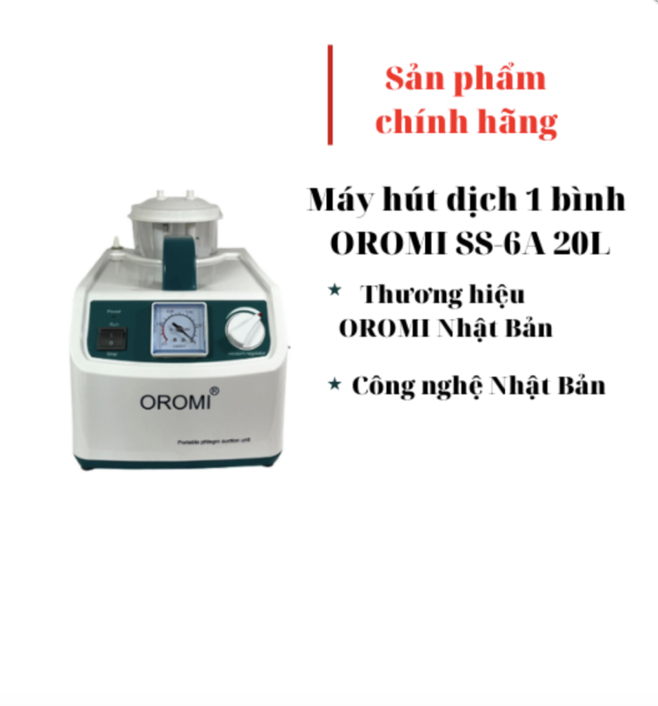 MÁY HÚT DỊCH OROMI 1 BÌNH SS-6A (20L)